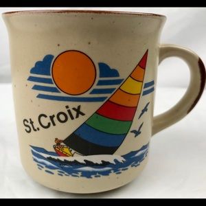 St. Croix Coffee Mug Vintage Collectible Rainbow